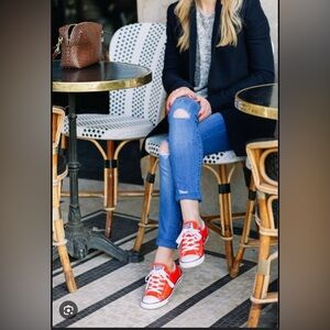 Converse Bold Red Canvas Shoes